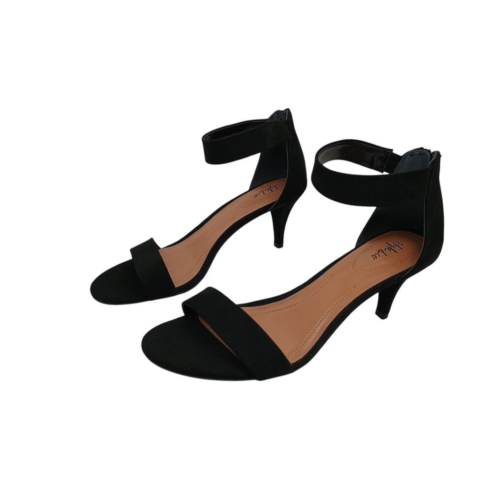 Style & Co Macy's  Sandals Womens Sz 9.5 Black Wedding Formal Holiday Stillettos